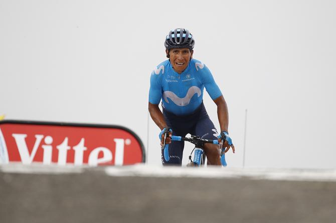 Quintana spunta dallultimo ripido strappo del Col du Portet (foto Bettini)