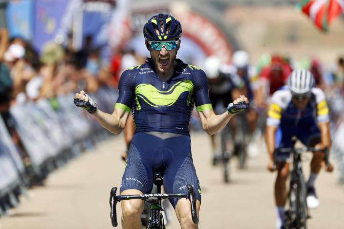 Carlos Barbero conquista il penultimo traguardo della Vuelta a Burgos 2018 (foto Bettini)