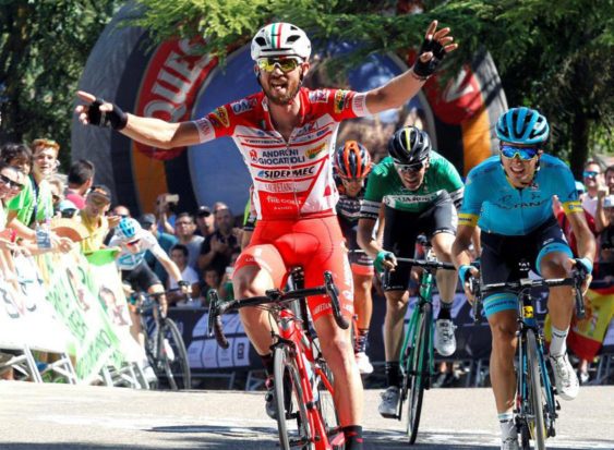 Gavazzi apre ledizione 2018 della Vuelta a Burgos con la vittoria ai piedi del castello della cittadina spagnola (foto EFE)