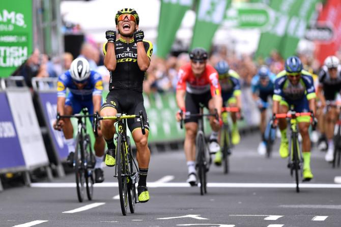 Il Tour of Britain chiude ledizione 2018 con una classifica tappa passerella disegnata sulle strade di Londra, vinta dallaustraliano Caleb Ewan (Getty Images)