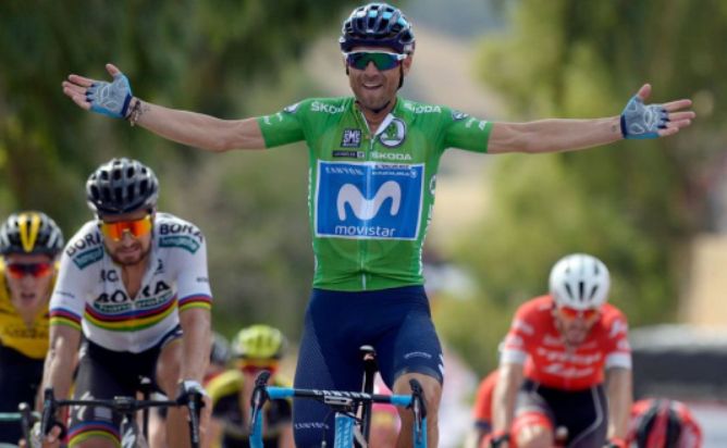 Valverde firma il doblete sulle strade della Vuelta a España 2018 (foto Jorge Guerrero) 