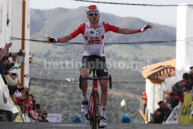 Dove eravamo rimasti... dopo aver vinto la Vuelta a Andalucía lo scorso anno Tim Wellens inizia in bellezza anche ledizione 2019 (foto Bettini)
