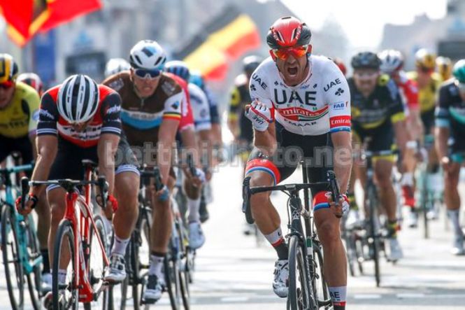 Alexander Kristoff si impone nettamente in una delle più spettacolari edizioni della corsa belga (foto Bettini)