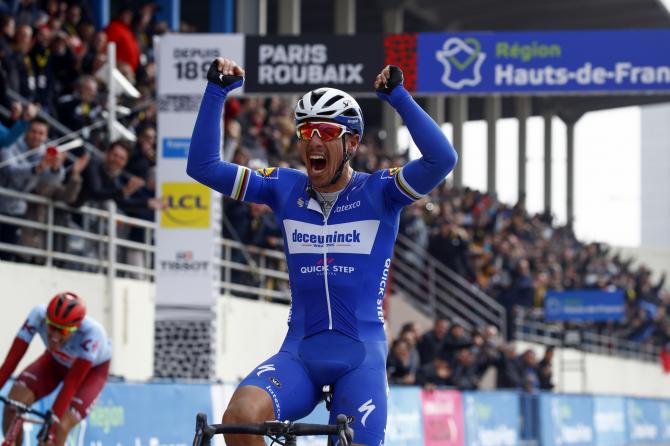 Gilbert inserisce nel suo già ricco palmarès la regina delle classiche (foto Bettini)