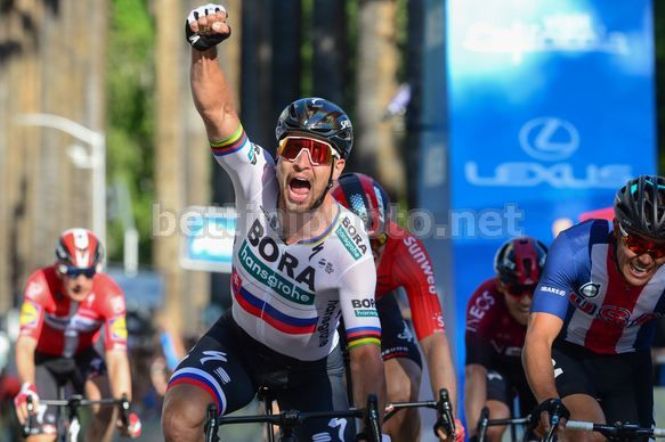 Dopo 4 mesi di digiuno Peter Sagan torna alla vittoria in quel di Sacramento (foto Bettini)