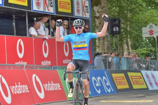 Il colombiano Ardila si impone nella prima tappa di montagna del Giro dItalia Under 23 (foto IsolaPress)