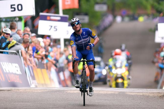 Remco Evenepoel (Deceunink-Quick Step) in azione nella decisiva gara dellHammer Climb (Getty Images)