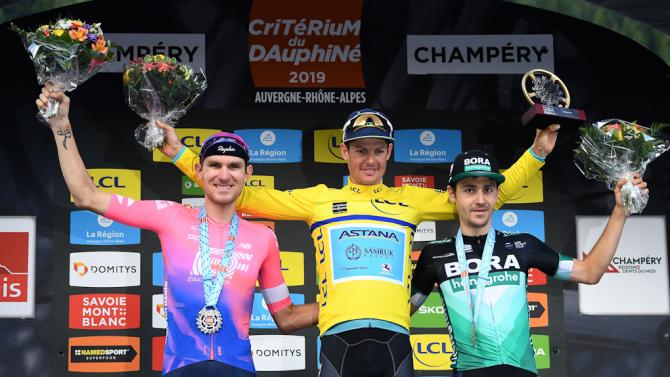 Il podio del Criterium del Delfinato 2019 (Getty Images)