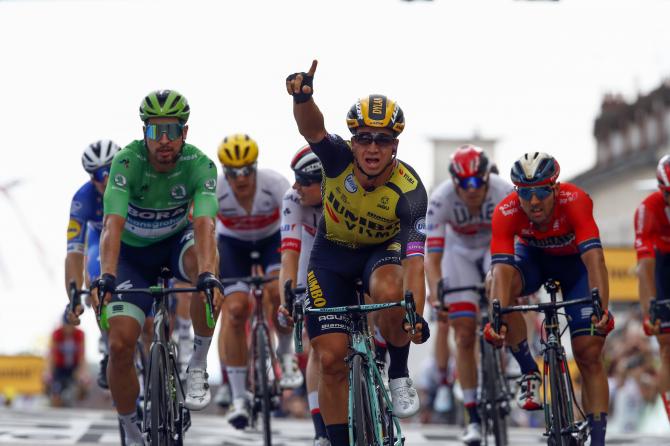 Groenewegen vince allo sprint la settima frazione del Tour de France (foto Bettini)