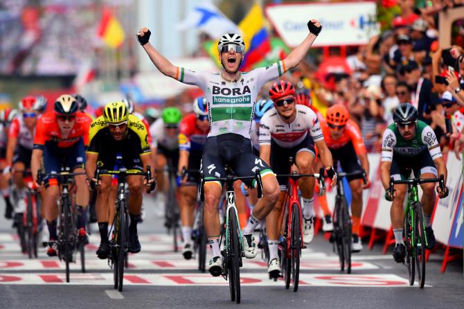 Dopo aver spadroneggianto al BinckBank Tour Sam Bennett detta legge anche alla Vuelta (foto Bettini)