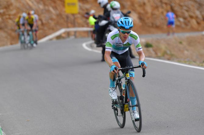 Miguel Ángel López allattacco sullAlto de Javalambre (foto Tim de Waele/Getty Images Sport)