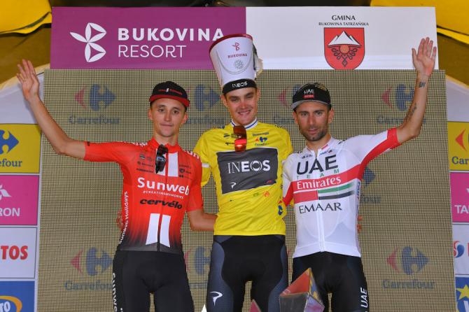 Il podio del Giro di Polonia 2019 (Getty Images)