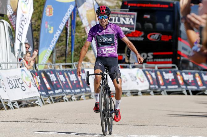 La vittoria di Sosa alle Lagunas de Neila, conclusiva traguardo della Vuelta a Burgos 2019 (foto Bettini)