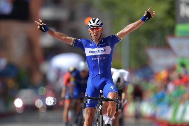 Bis di Gilbert sulle strade della Vuelta 2019 al termine della ventosa frazione di Guadalajara (Getty Images)