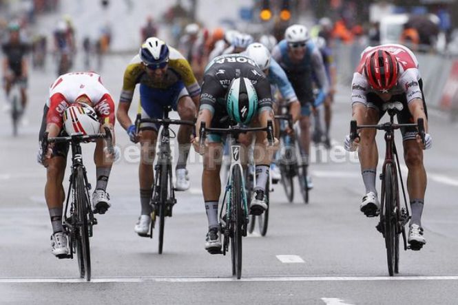 La volata che ha deciso ledizione 2019 della Bruxelles Cycling Classic (foto Bettini)