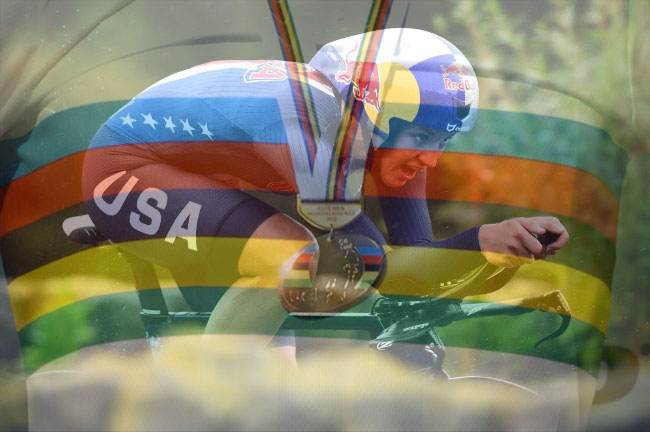 Chloé Dygert Owen fulmine sotto la pioggia nella cronometro riservata alle donne (foto Bettini)
