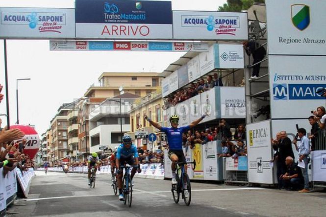 Matteo Trentin vince il Trofeo Matteotti (foto Bettini)