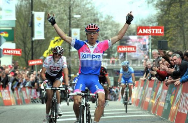 Laffermazione di Cunego allAmstel Gold Race 2008 (foto Bettini)