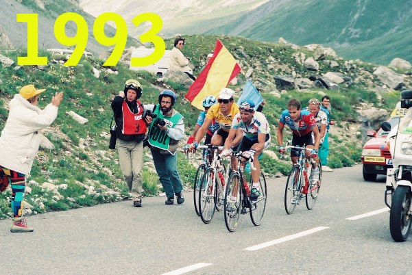 Indurain e Rominger sul Galibier durante il tappone di Serre-Chevalier (wikipedia)