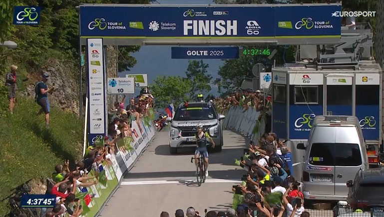 Tsarenko vince la tappa regina del Giro di Slovenia 2025 (Eurosport)