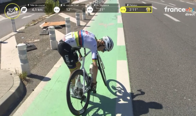 La tappa la vince Abrahamsen ma il fatto del giorno è la caduta di Pogacar a 4 Km dallarrivo