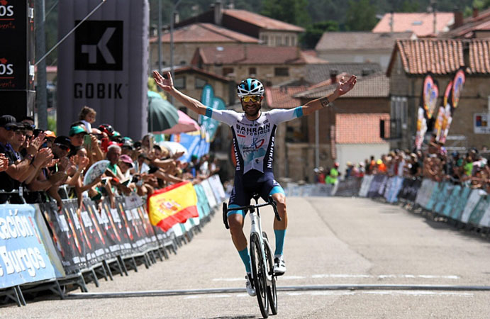 Caruso vince la quarta tappa della Vuelta a Burgos (foto Fernando Miguel)