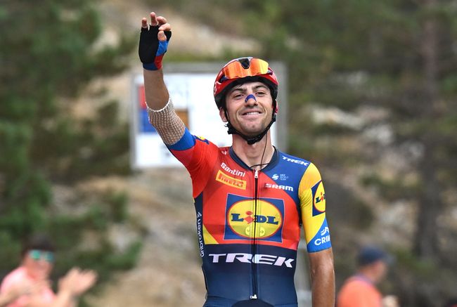 Dopo la Classica di San Sebastian Giulio Ciccoine porta a casa la tappa regina della Vuelta a Burgos (foto Antonio Baixauli/Getty Images)