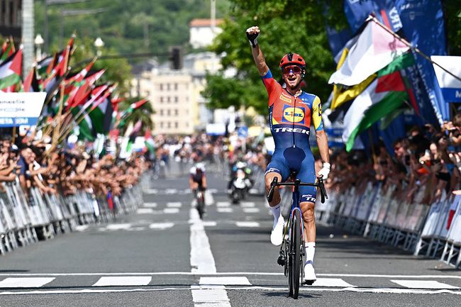 Ciccone torna al successo alla Classica di San Sebastian (foto Antonio Baixauli/Getty Images)