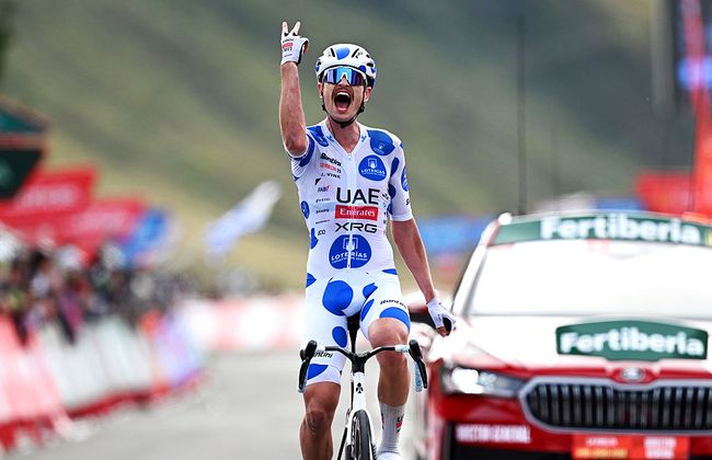 Vine concede il bis sulle strade del Giro di Spagna 2025 (foto Dario Belingheri/Getty Images)