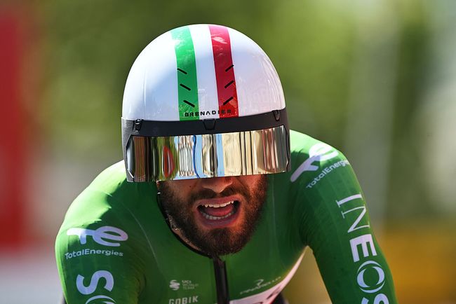 Ganna vince la crono di Valladolid, come nel 2023 (foto Dario Belingheri/Getty Images)