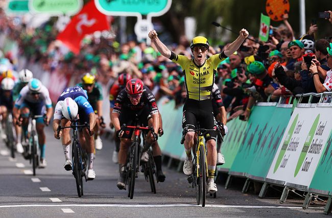 Matthew Brennan vince la terza tappa del Tour of Britain (foto Alex Livesey/Getty Images)