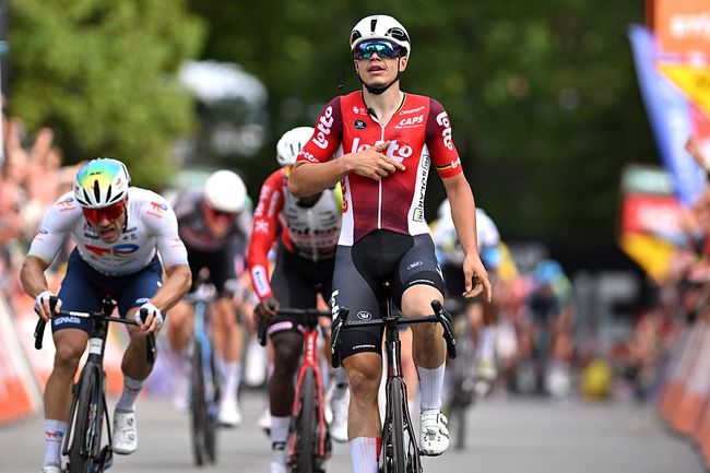 Arnaud De Lie vince il Grand Prix de Wallonie (foto Luc Claessen/Getty Images)