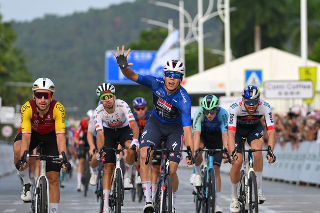 Magnier chiude in bellezza la stagione 2025 imponendosi anche nellultima tappa del Tour of Guangxi (foto Tim de Waele/Getty Images)